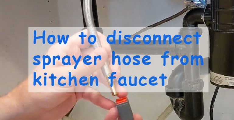 disconnect kitchen faucet connector under sink