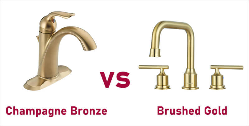 Champagne Bronze vs Brushed Gold: What are The Differences