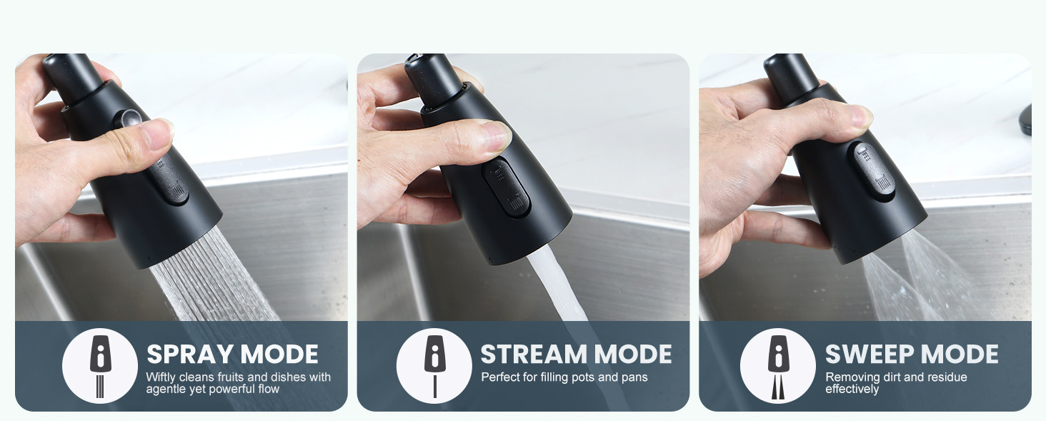 wowow single handle matte black touchless smart motion sensor kitchen faucet with sprayer 6 1
