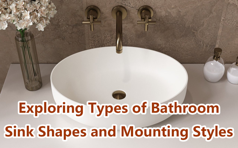 types of bathroom sink shapes and mounting styles 1