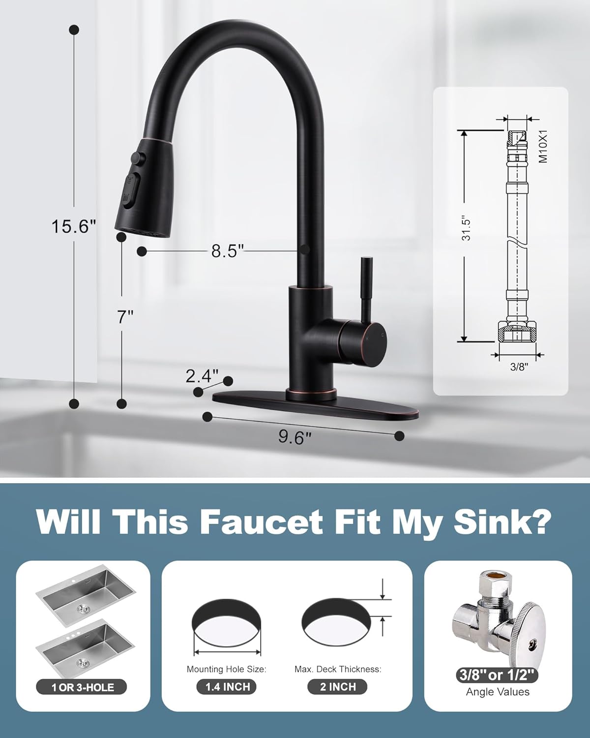 wowow automatic smart motion sensor oil rubbed bronze kitchen faucet 15