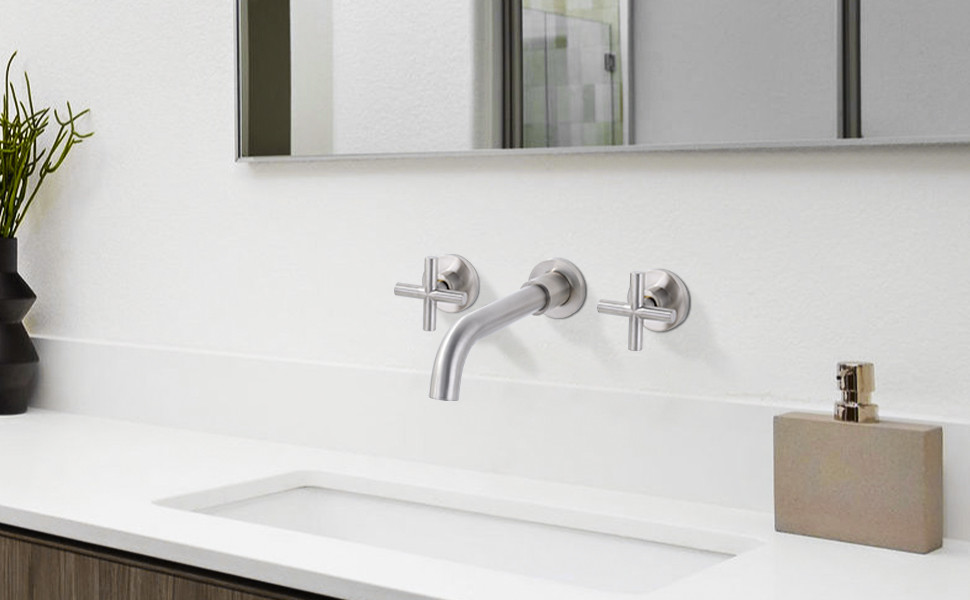 Wall Mounted Bathroom Sink Faucet 7