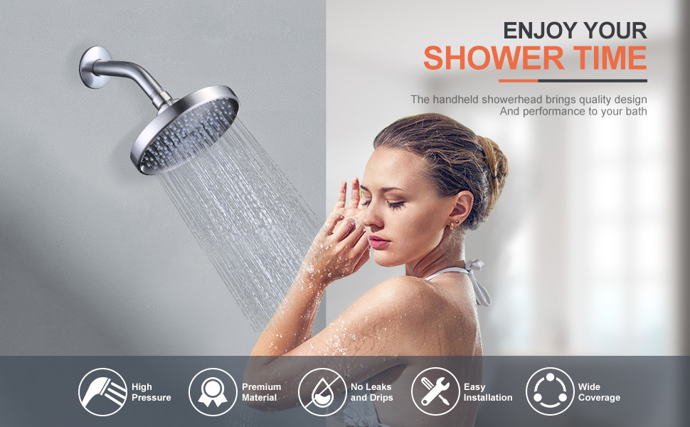 brushed nickel showerhead 11