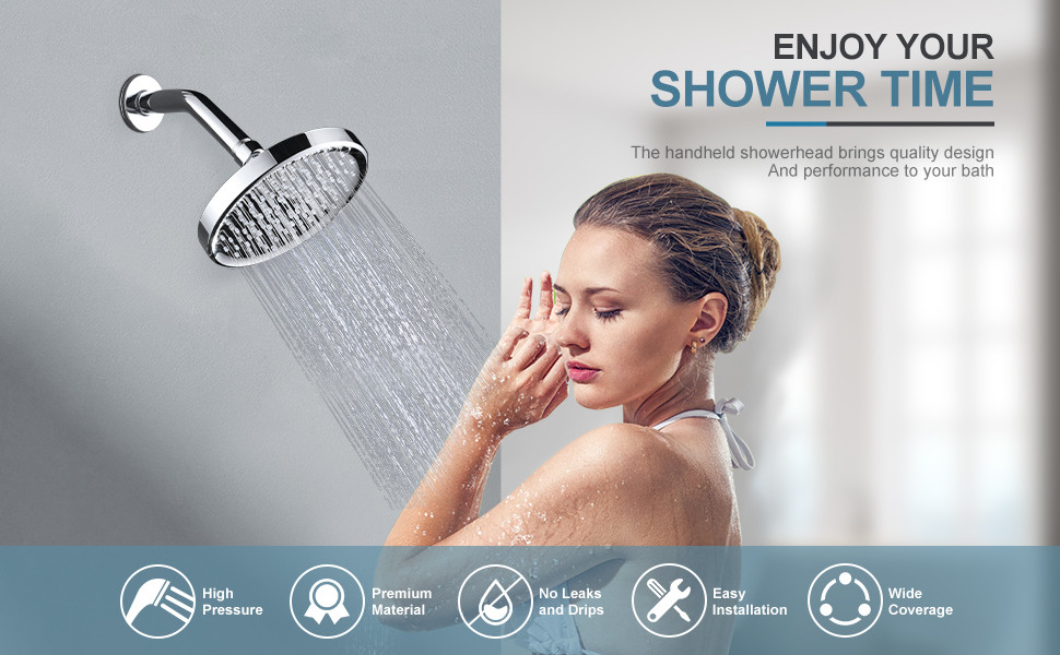 chrome showerhead 10