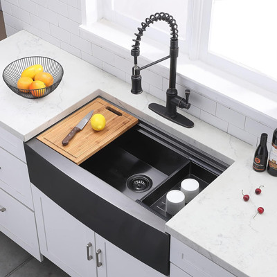 what color faucet should you choose for a black sink 2