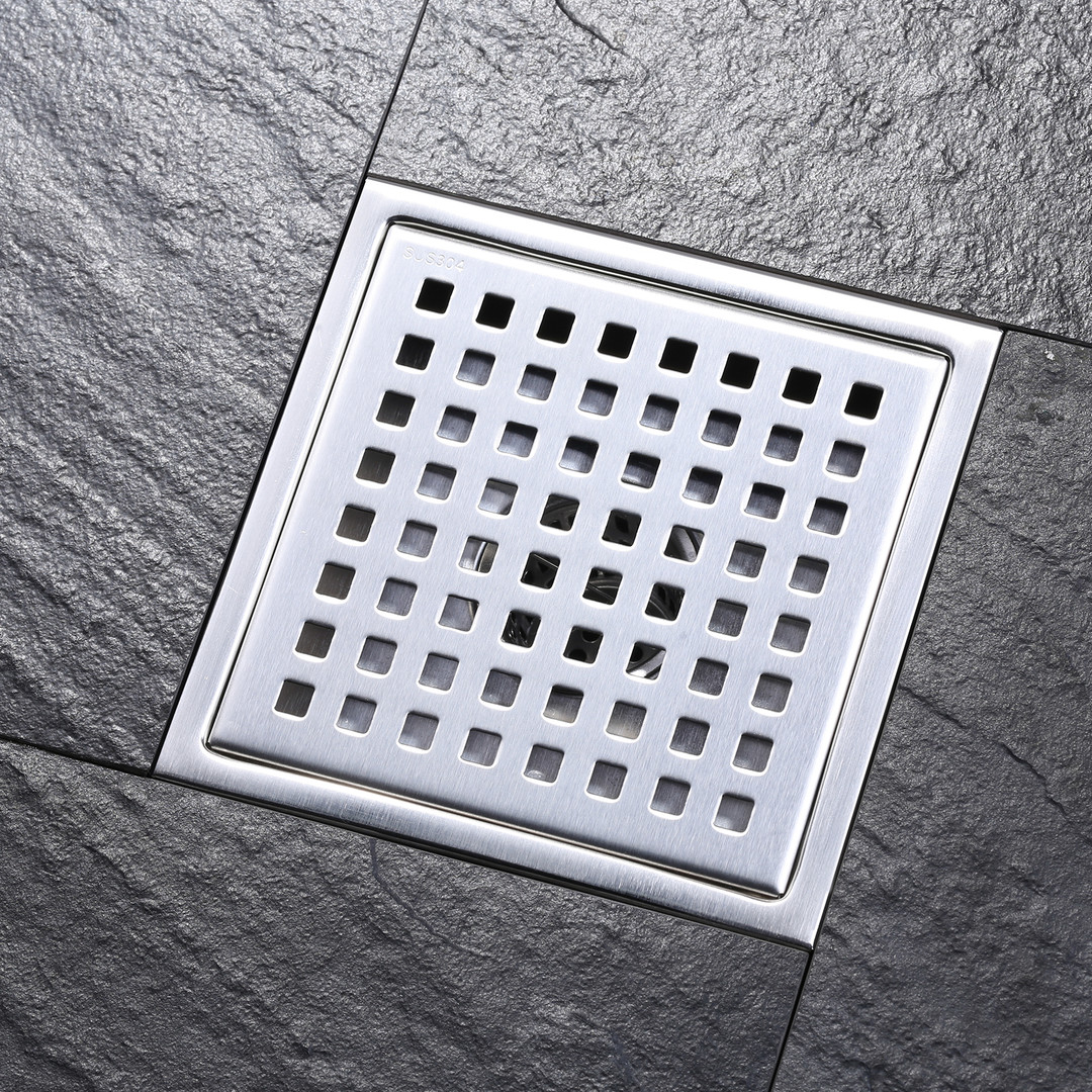 wowow 5 9 inch stainless steel square shower drain with strainer 21