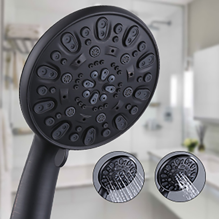 wowow 7 setting mode oil rubbed bronze dual rain shower head system with handheld 11