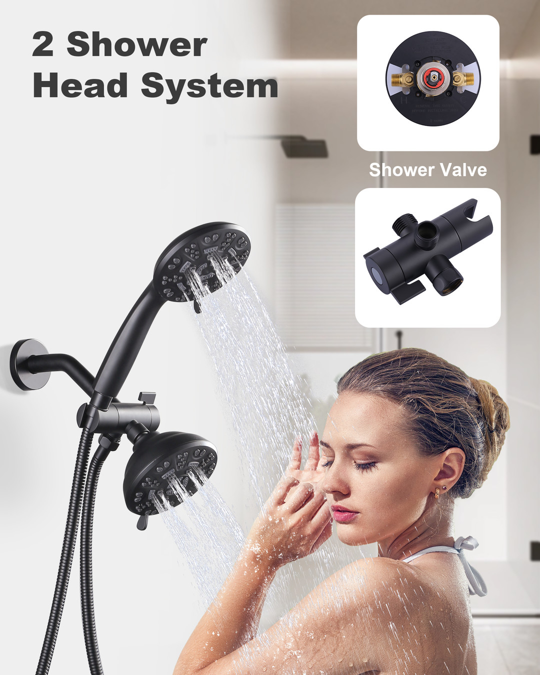 wowow high pressure tub and shower system with handheld showerhead 13