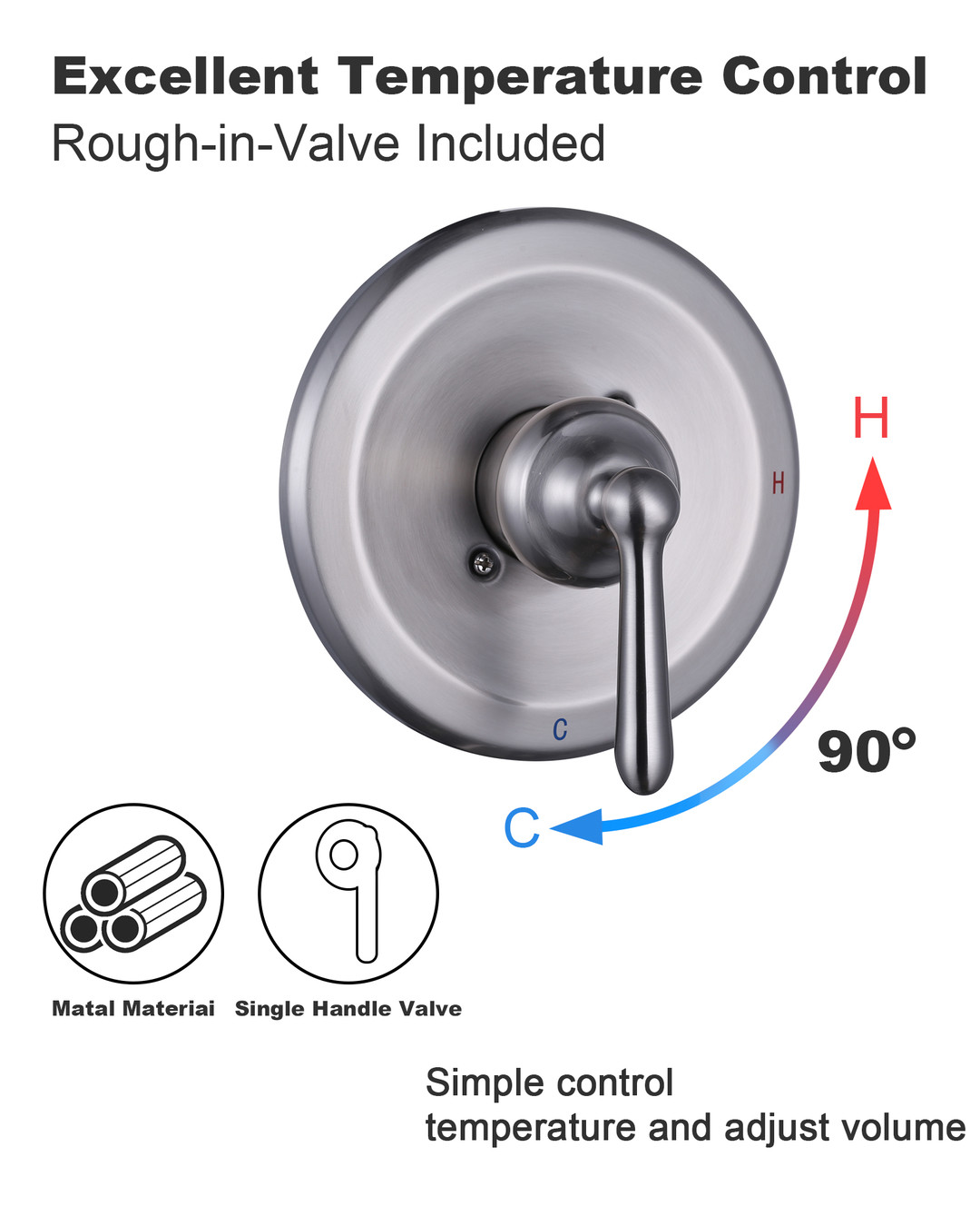 wowow high pressure tub and shower system with handheld showerhead 6