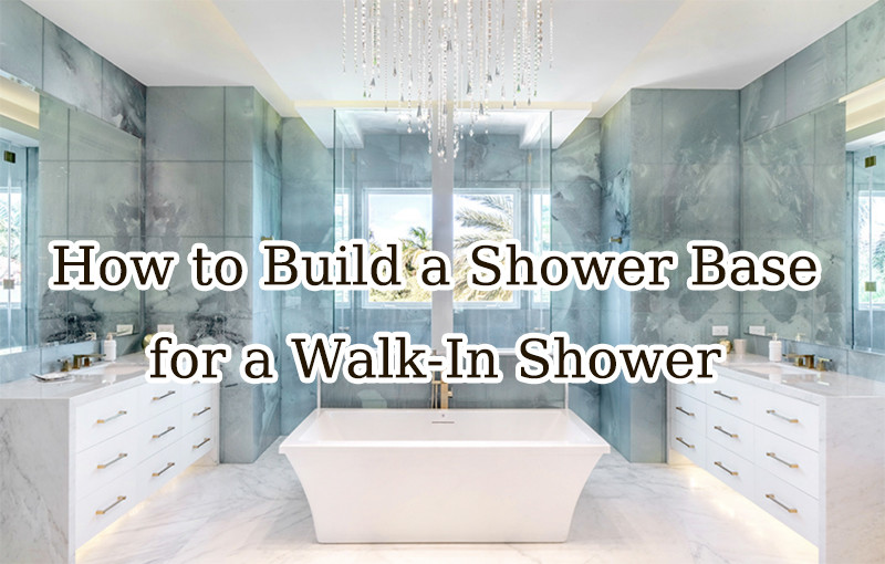 how to build a shower base for a walk in shower