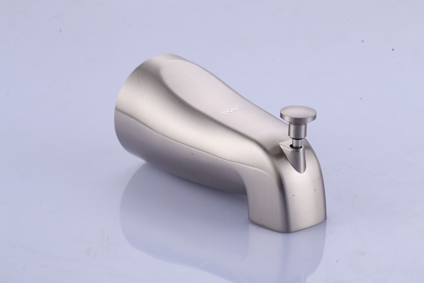 wowow brushed nickel wall front mount tub spout with shower diverter 1