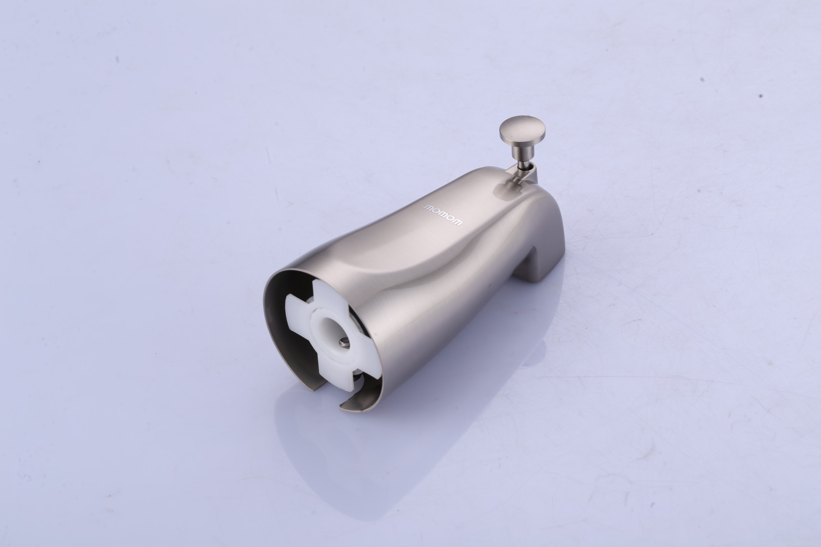 wowow brushed nickel wall front mount tub spout with shower diverter 4