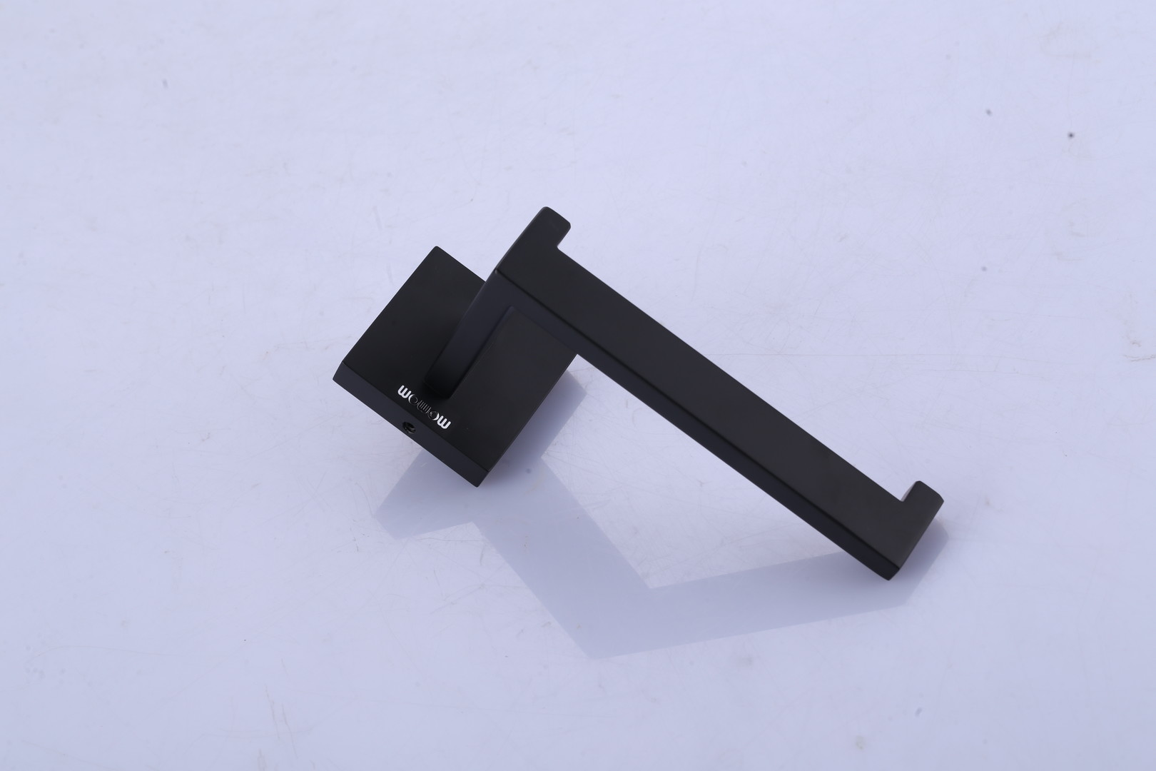 wowow matte black wall mount single arm bathroom toilet paper holder 1