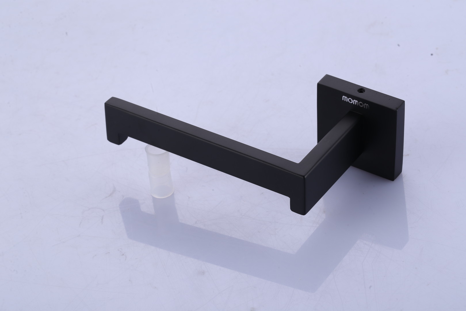 wowow matte black wall mount single arm bathroom toilet paper holder 7