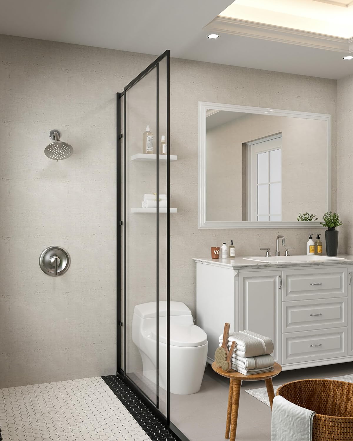 wall mounted vs ceiling mounted shower system 11