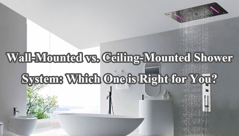 wall mounted vs ceiling mounted shower system